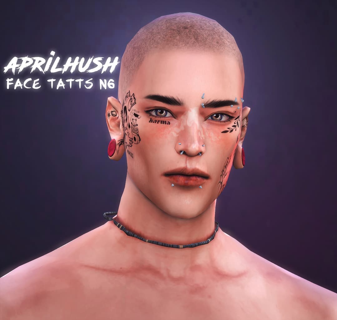 Тату для лица Face Tatts N6